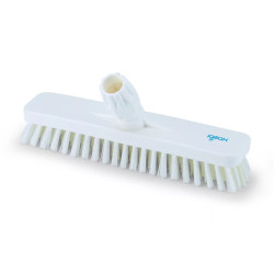 Súrolókefe fej műanyag 30 cm széles nyelezhető 0,5 mm Aricasa/Igeax fehér_1016WM Partvis, seprű, kefe, padozat Aricasa