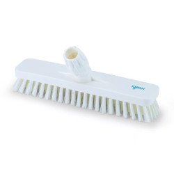 Súrolókefe fej műanyag 30 cm széles nyelezhető 0,5 mm Aricasa/Igeax fehér_1016WM Partvis, seprű, kefe, padozat Aricasa