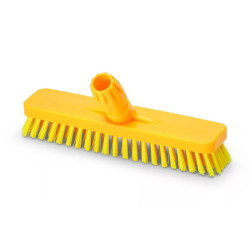 Súrolókefe fej műanyag 30 cm széles nyelezhető 0,75 mm Aricasa/Igeax sárga_1016YT Partvis, seprű, kefe, padozat Aricasa