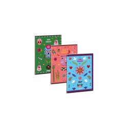 Füzet iskolai A4, 40lap, sima Ars Una  VIVA MEXICO 10db/csomag Tűzött füzet Ars Una