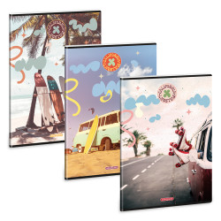 Füzet iskolai A4, 40lap, vonalas Ars Una CALIFORNIA LIFESTYLE 10db/csomag Tűzött füzet Ars Una