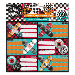 Füzetcímke (3*6 db) Ars Una ROLLIN MANIA (5228) 22 Füzetcímke Ars Una