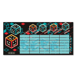 Órarend egylapos fiús, Ars Una GEEK (5256) 23 25db/csomag Órarend Ars Una