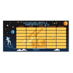 Órarend egylapos fiús, Ars Una GRAVITY 25db/csomag Órarend Ars Una