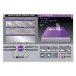 Tankönyvborító öntapadó, 50x33cm, 10 ív/csomag, Ars Una, virágmintás Füzet, könyv borító Ars Una