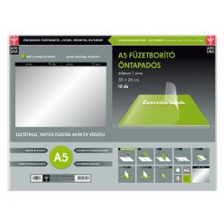 Tankönyvborító öntapadó, A5 35x26cm, 10 ív/csomag, Ars Una, víztiszta Füzet, könyv borító Ars Una