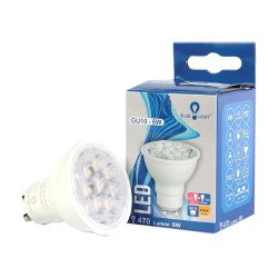 Led 6W GU10 4000k 470lm Blue Light Led izzók, csövek Blue Light