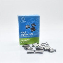 Iratcsíptető fűzőkapocs 6,4mm, 50 db/doboz, Bluering® Kapocs és adagoló Bluering