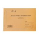 Készlet átadás átvételi bizonylat 8tételes 25x4 lapos tömb A/5 fekvő B.12-122