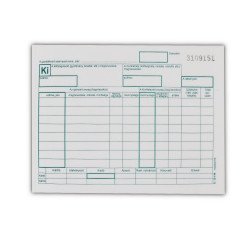 Készletkivételezési bizonylat A5, 25x4lapos 8 tételes B.12-114 Bluering®