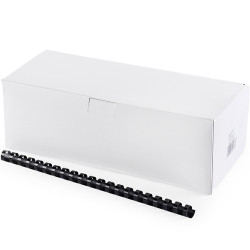 Spirál műanyag 14mm, 100 db/doboz, Bluering®, fekete Kötészeti kellék Bluering