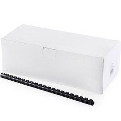 Spirál műanyag 14mm, 100 db/doboz, Bluering®, fekete Kötészeti kellék Bluering