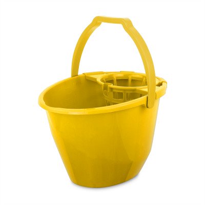 Felmosó vödör 11 literes ovális csavaró kosárral sárga Bonus_B105