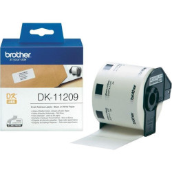 Brother DK11209 etikett 29x62mm 800 db etikett/doboz fekete ORIGINAL Etikett - címke Brother