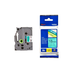 Feliratozógép szalag, Brother TZE741 18mmx8m ORIGINAL zöld/fekete Nyomtató és feliratozó gép, kellékek Brother