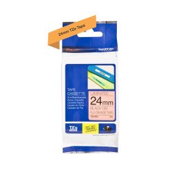 Feliratozógép szalag, Brother TZEB51 24mmx8m ORIGINAL fekete/narancs Nyomtató és feliratozó gép, kellékek Brother