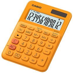 Számológép asztali 12 digit nagy kijelző Casio MS 20 UC narancssárga Számológép Casio