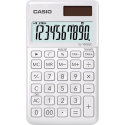 Zsebszámológép 10 digit Casio SL 1000 SC fehér Számológép Casio