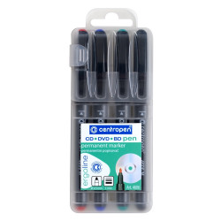 Alkoholos marker 1mm, CD/DVD Liner M Centropen 4606 4-es klt Permanent marker Centropen