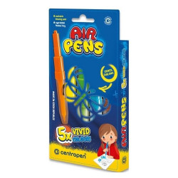 Filctoll fújós készlet Centropen AIRPENS 1500 Vivid 5 klf. szín Filctoll Centropen