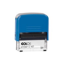 Bélyegző C40 Colop kék átlátszó ház/fekete párna Bélyegző és kelléke Colop