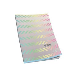 Füzet A5, 40lap, kockás 80g. papír, glitteres Connect Iskolai füzet Connect