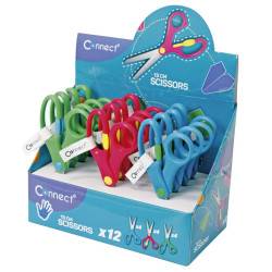 Olló 13cm, iskolai a fogón nyitás rásegítővel, Connect, Ollók, kések Connect