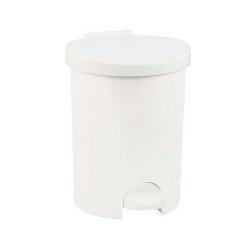 Szemetes kuka pedálos műanyag 15 literes kivehető tartállyal Curver fehér Papírkosár, szemetes Curver