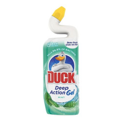 WC tisztító fertőtlenítő gél 750 ml Duck Deep Action Menta Toalett tisztító, WC illatosító Duck