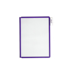 Bemutatótábla panel, A4, 5 db/csomag, Durable Sherpa lila Bemutatótábla, mágneses info keret Durable