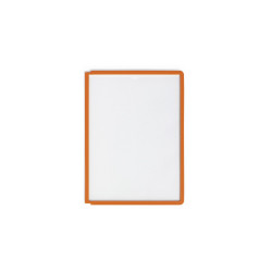 Bemutatótábla panel, A4, 5 db/csomag, Durable Sherpa narancs Bemutatótábla, mágneses info keret Durable