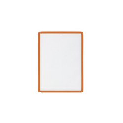 Bemutatótábla panel, A4, 5 db/csomag, Durable Sherpa narancs Bemutatótábla, mágneses info keret Durable