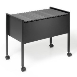 Függőmappa tároló, A4, görgős Durable Eco 80 fekete Függőmappa Durable