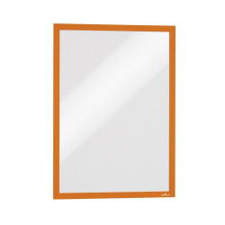 Infókeret A3, XXL csomag, 6 db/csomag, Durable Duraframe® narancssárga Bemutatótábla, mágneses info keret Durable