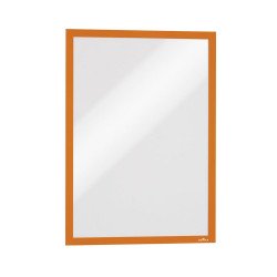 Infókeret A3, XXL csomag, 6 db/csomag, Durable Duraframe® narancssárga Bemutatótábla, mágneses info keret Durable