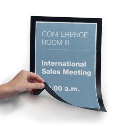 Infókeret A4, Durable Duraframe® Magnetic fekete Bemutatótábla, mágneses info keret Durable