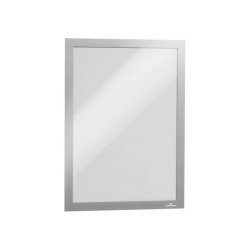 Infókeret A4, mágneses záródás, Durable Duraframe® ezüst Bemutatótábla, mágneses info keret Durable