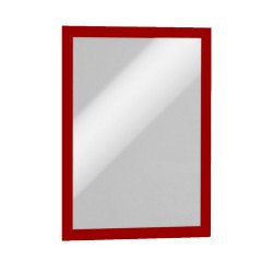 Infókeret A4, XXL csomag, 10 db/doboz, Durable Duraframe® piros Bemutatótábla, mágneses info keret Durable