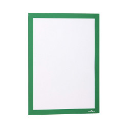 Infókeret A4, XXL csomag, 10 db/doboz, Durable Duraframe® zöld Bemutatótábla, mágneses info keret Durable