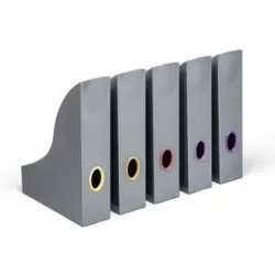 Iratpapucs 73x306x241mm, szett Durable Varicolor®, 5 db/csomag, antracit Iratpapucs Durable