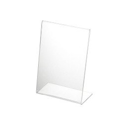 Laptartó A5, öntapadó gumi talp Durable áttetsző Bemutatótábla, mágneses info keret Durable