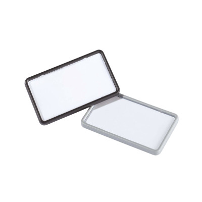 Névkitűző 40x75mm, mágnessel, 25 db/csomag, Durable Card fekete