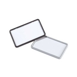 Névkitűző 40x75mm, mágnessel, 25 db/csomag, Durable Card fekete Névkitűző Durable