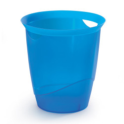 Papírkosár 16l, Durable Trend, áttetsző kék Papírkosár, szemetes Durable