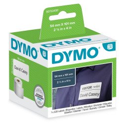 Etikett Dymo LW nyomtatóhoz 54x101mm, 220 db etikett/doboz, Original, fehér Nyomtató és feliratozó gép, kellékek Dymo