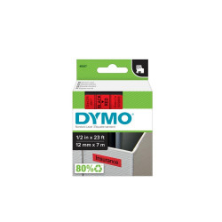 Feliratozógép szalag Dymo D1 S0720570/45017 12mmx7m, ORIGINAL, fekete/piros Nyomtató és feliratozó gép, kellékek Dymo