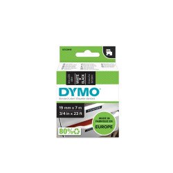 Feliratozógép szalag Dymo D1 S0720910/45811 19mmx7m, ORIGINAL, fehér/fekete Nyomtató és feliratozó gép, kellékek Dymo