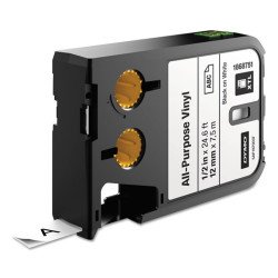 Feliratozógép szalag Dymo XTL 1868751 12mmx7m ORIGINAL, vinyl fehér/fekete Nyomtató és feliratozó gép, kellékek Dymo