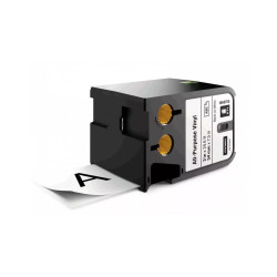 Feliratozógép szalag Dymo XTL 1868755 54mmx7m ORIGINAL, vinyl fehér/fekete Nyomtató és feliratozó gép, kellékek Dymo