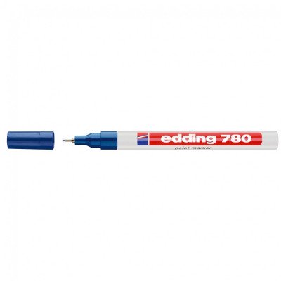 Lakkmarker 0,8mm, kerek Edding 780 kék